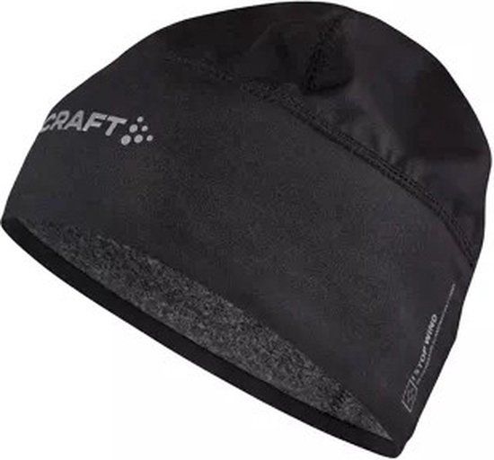 CRAFT WINDBLOCK KNIT HAT - Sportmuts - Zwart - Unisex - L/XL