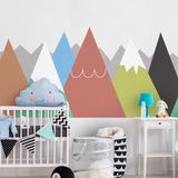 Ambiance Sticker Muursticker voor kinderkamers - Scandinavische bergen - DANIKA - 60x90cm