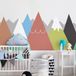 Ambiance Sticker Muursticker voor kinderkamers - Scandinavische bergen - DANIKA - 60x90cm