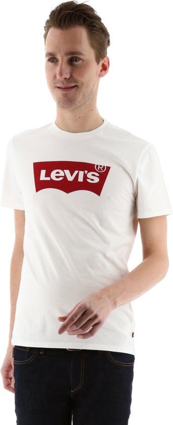 Levi's regular fit T-shirt Batwing Wit - 5415211983564