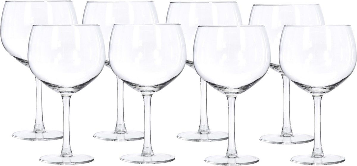 Gin Tonic/Cocktail Glazen - Set van 4 - 650 ml - Transparant