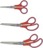 Westcott Easy Grip Scharenset - 3 Delig - RVS - Koraalrood/Cassis
