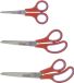 Westcott Easy Grip Scharenset - 3 Delig - RVS - Koraalrood/Cassis