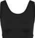 Hummel Hmlhiit Intensity Bra 230081 Sportbeha voor dames, Medium ondersteuning, Polyester, Zwart/Ebony, Maat M
