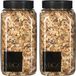 Mica Decorations decoratie steentjes - 2x - lichtbruin - 1 kilo - 650ml - hobby steentjes