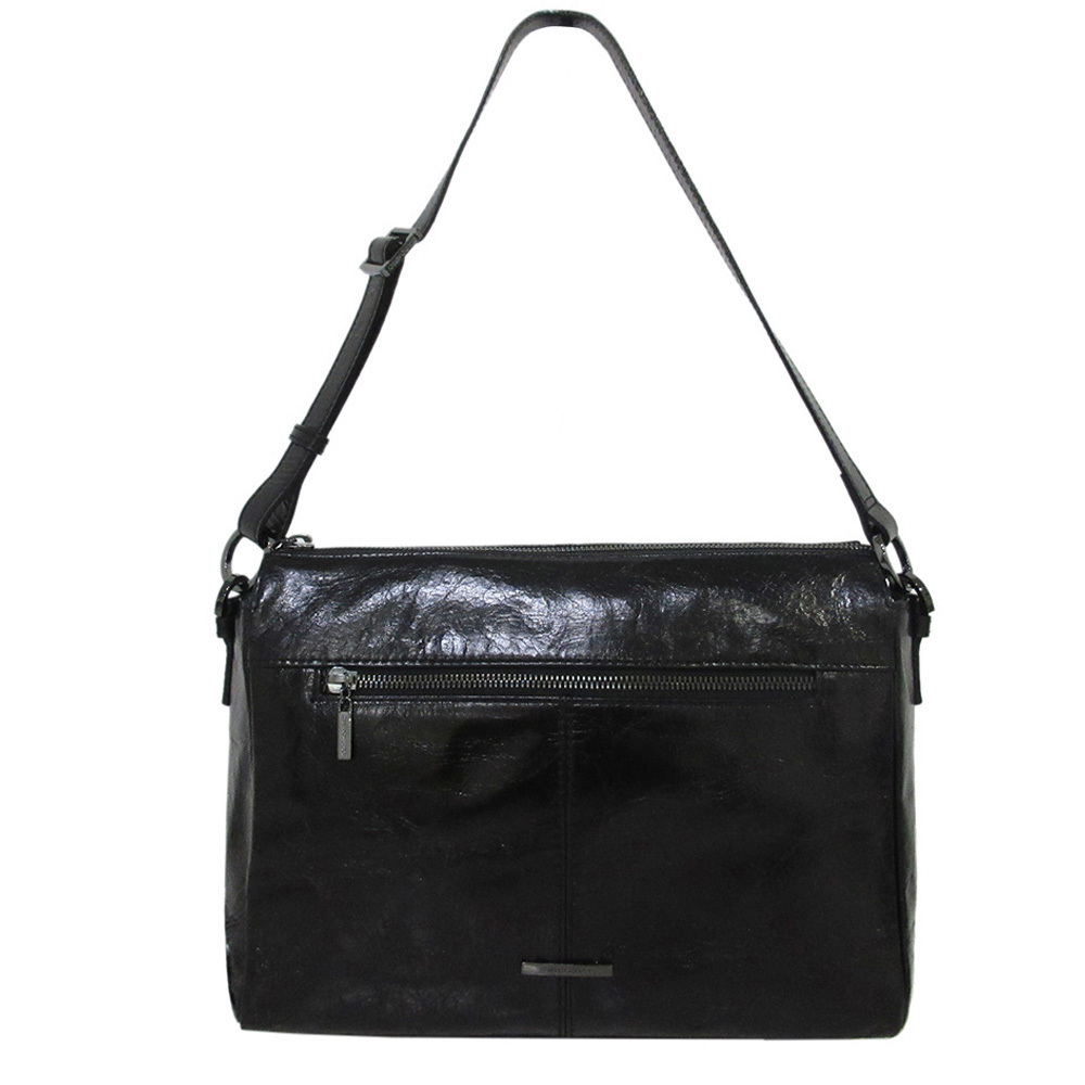 Claudio Ferrici Claudio Ferrici Pelle Vecchia Shoulder Bag black Zwart