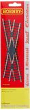 Hornby R615 OO Gauge Rechterhand Diamond Crossing Track