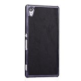 LD Case A000308, leren beschermhoes voor Sony Xperia Z4, zwart