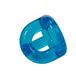 Sport Fucker Half Guard Cock Ring - Cockring met testikel verdeler - Diameter 45 mm - IJsblauw