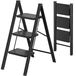 OEM Escalier d'appoint, 3 marches, antidérapant, jusqu'à 150 kg, noir