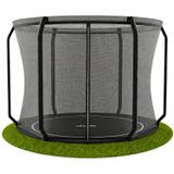 VirtuFit GroundLevel Trampoline - Met Veiligheidsnet - Rond - Ø251 cm - Ingraaftrampoline - Voor Kinderen - Zwart