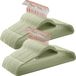 Songmics Cintres en velours, set van 50, or rose-vert clair