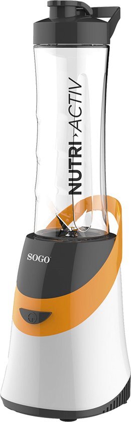 Sogo – 5515O - Blender to Go Nutri-Activ – Smoothie maker – Drinkbeker 600 ml – 350 Watt