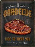 Nostalgic Art Merchandising Nostalgic Art Wandbord - Barbecue Nice To Meat You - Metaal - Multi - 30x40cm