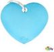 Myfamily Big Heart Aluminum Light Blue ID Tag for Cats