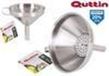 Quttin Trechter met filter 12cm RVS zilver