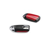 Audi 8W0071208Y3U sleutelbord met ringlogo, alleen voor sleutels 4M0959754 8W0959754 8S0959754 zonder chroomlijst (Tangorot)