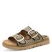 Jana Damesslippers met sleehak, veganistisch, plateauzool, Black Nature, 39 EU
