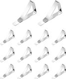 Goodivery Clips de nappe en acier inoxydable, set de 14, pour extérieur et fêtes - Argent