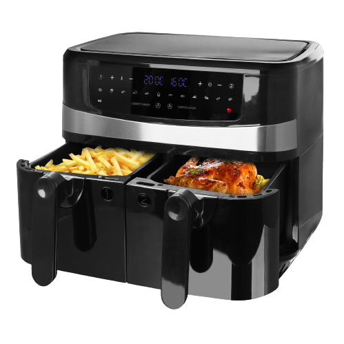 Emerio AF-126672 - Heteluchtfriteuse - 1700W - 9.0 liter - Zwart/Zilver