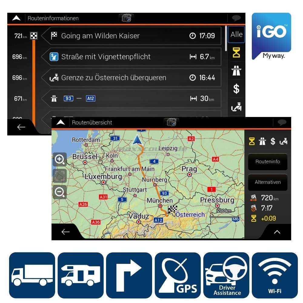 Blaupunkt iGO PRIMO - Navigatie Software Truck/Camper - 990 Serie