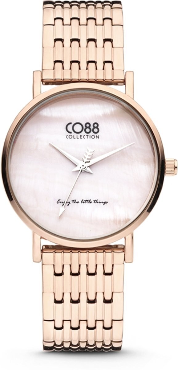 CO88 Collection 8CW-10068 - Horloge - stalen band - rosÃ©goudkleurig - Ã˜ 32 mm