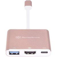 SilverStone Adapteris SST-EP08P Type-C (pink / baltas)