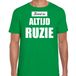 T-shirt vert - Noël est toujours une dispute - hommes - Vêtements de Noël / tenue de Noël L