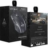 Lexip X Ubisoft Tattoo - Assassin's Creed Black Flag: Resynced - muis - 7 knoppen - draadloos - 2.4 GHz - USB draadloze ontvanger - zwart - hangdoos
