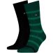Tommy Hilfiger Chaussettes à Rayures Côtes 2 Paires