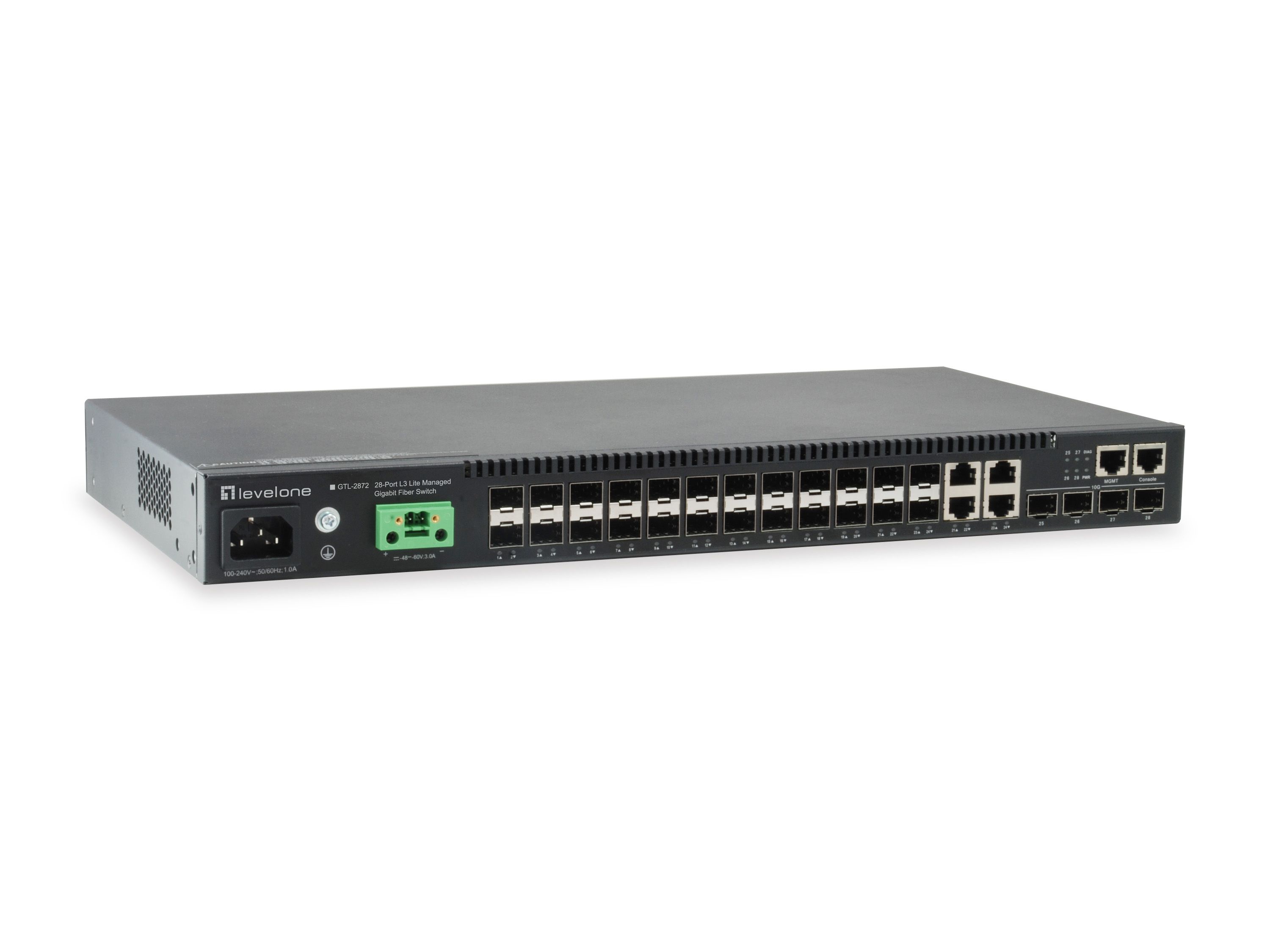LevelOne GTL-2872 - Network Switch - Black