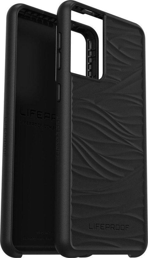 LifeProof Wake beschermhoes voor Samsung Galaxy S21+, schokbestendig, milieuvriendelijk, Zwart - Recyclebare Verpakking