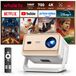 Projecteur mini projecteur - 1080p Full HD - 700 Ansi lumen - Wifi 6 - Bluetooth 5.4 - projection à 360°