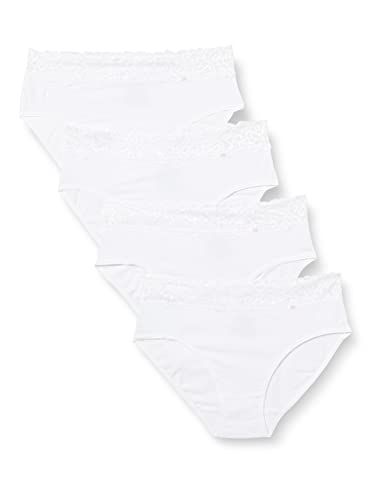 DIM Women's Briefs (Pack of 4), White, 50-52