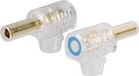 TRU COMPONENTS fiche banane, coudé Ø broche: 4 mm noir 1 pièce(s)