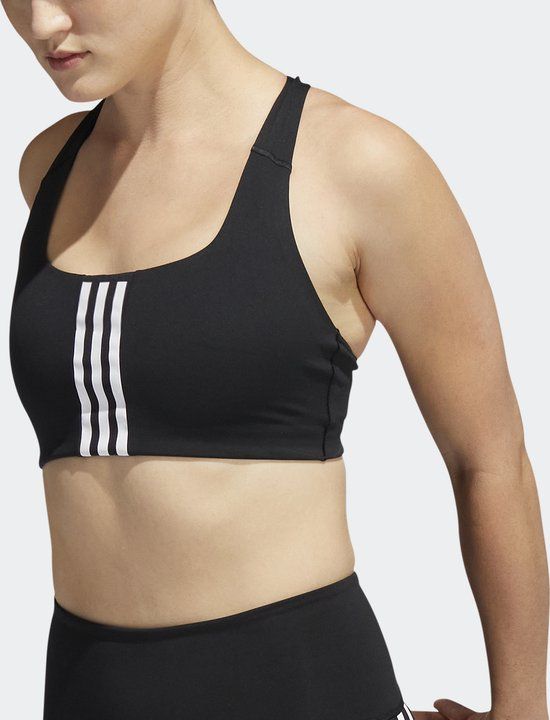 adidas Performance Powerimpact Training Medium-Support Beha - Dames - Zwart - XL