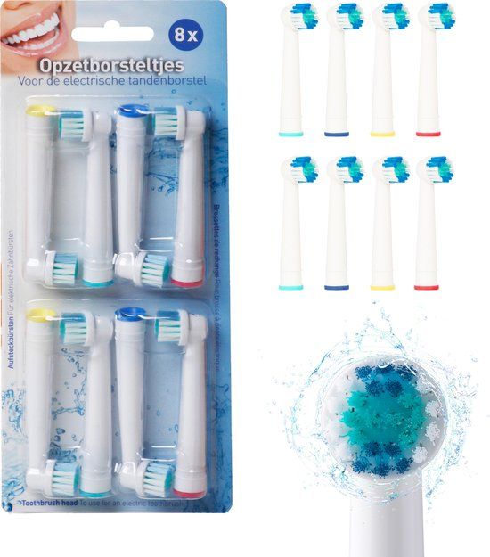 Universeel Universele opzetborstels voor de Oral-B - 8 stuks