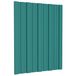 vidaXL Tuile de toit 12 pc vert 60 x 45 cm acier galvanisé
