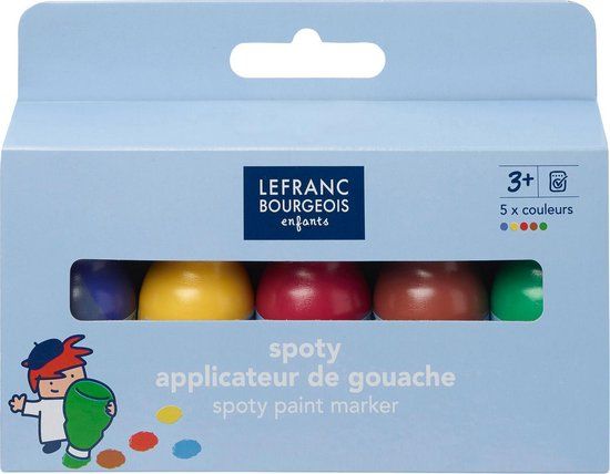 Lefranc Bourgeois Paris Lefranc Bourgeois Education Spoty Paint Marker Set - 5 x 70ml - Assorted Colors