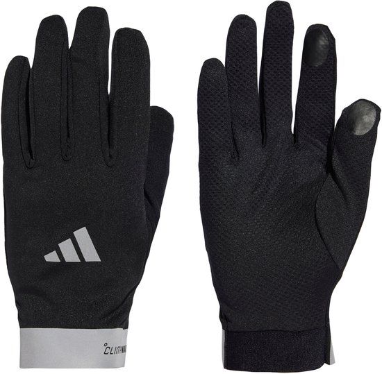 Adidas Performance Climawarm Hardloophandschoenen - Unisex - Zwart - Maat XL