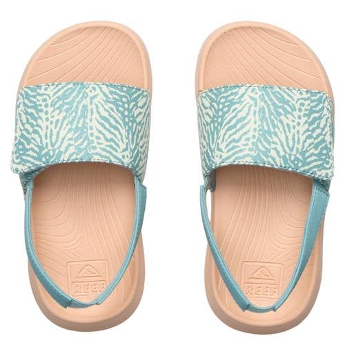Reef slippers blauw/koraal