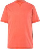 JP 1880 - Hommes - T-shirt à manches courtes aspect vintage broderie - Terra - Taille 7XL