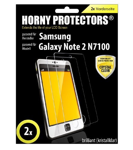 HORNY PROTECTORS 9390 Crystal Clear displaybeschermfolie voor Samsung Galaxy Note 2 N7100