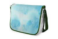 Bonamaison Digitaal bedrukte Messenger schooltas met kaki riem voor studenten, crossbody tas, koerierstas, schoudertas voor kinderen, meisjes, jongens, maat: 29x36 cm