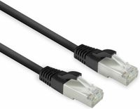 ACT FB8125 LSZH U/FTP CAT8 Datacenter Slimline Patchkabel Snagless | RJ45-connectoren | Zwart | 25 cm
