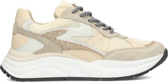 PS Poelman CHARU Dames Sneakers - Wit Met Combinatie