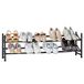 LOVE IT STORE IT Loft open schoenenrek van metaal, smal, matzwart