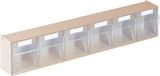 Lockweiler transparant magazijn H 113 x B 600 x D 91 mm wit
