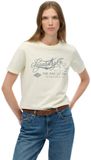 Superdry Industry Workwear Relaxed T-shirt Dames Cream