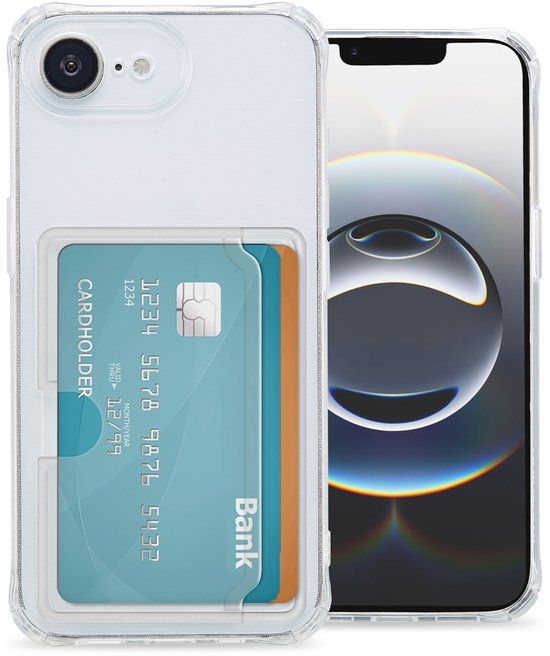 imoshion Hoesje met Pasjeshouder - Geschikt voor Apple iPhone 17e / 16e - Transparant